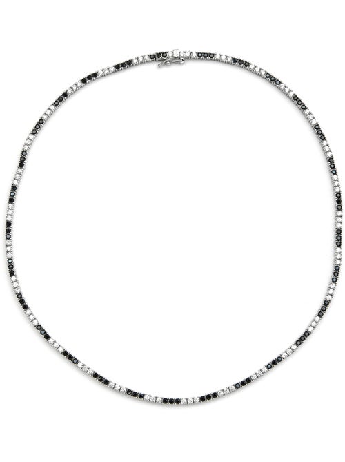 Collier Luxenter en argent sterling 925 et zircone Onix finition rhodium - Tahu - Kiabi Collier Luxenter en argent sterling 925 et zircone Onix finition rhodium - Tahu - Kiabi