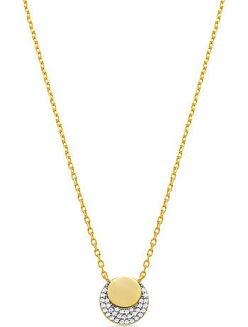 Collier Luxenter en argent sterling 925 et zircone saphir finition rhodium - Nailna