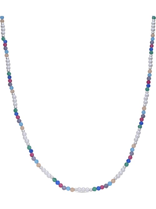 Collier Luxenter en cristal multicolore finition rhodium - Sury - Kiabi