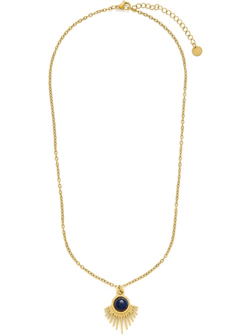 Collier Luxenter en lapis-lazuli naturel, finition or jaune 18k - Ankyo - Kiabi