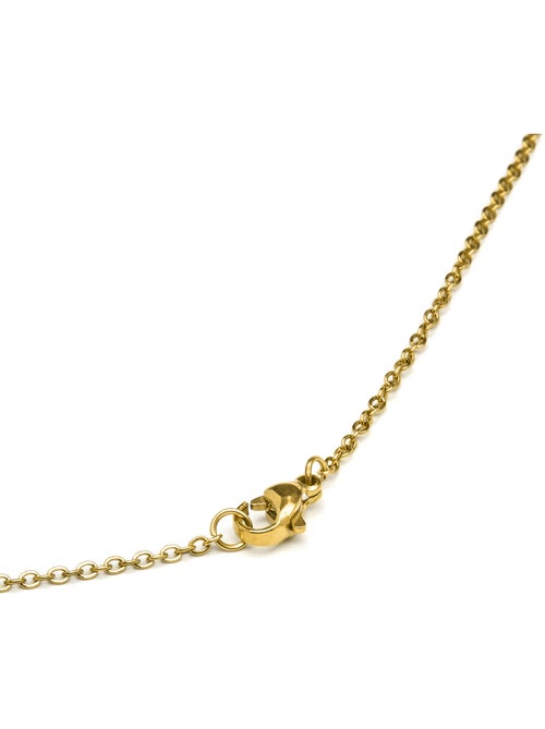 Collier Luxenter en nacre blanche et plaqué or 18k - Alphabet - Kiabi