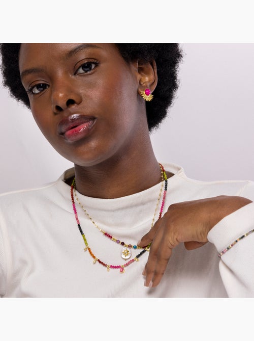 Collier Luxenter en nacre blanche et plaqué or 18k - Zador - Kiabi Collier Luxenter en nacre blanche et plaqué or 18k - Zador - Kiabi