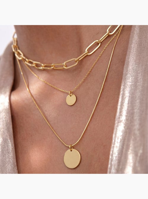 Collier Luxenter en or jaune 18 carats - Hanoi - Kiabi Collier Luxenter en or jaune 18 carats - Hanoi - Kiabi