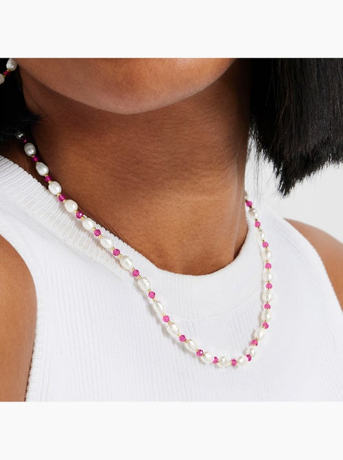 Collier Luxenter en perle blanche avec finition en or jaune 18 carats - Zawind - Kiabi Collier Luxenter en perle blanche avec finition en or jaune 18 carats - Zawind - Kiabi