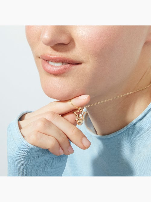 Collier Luxenter en zircone brillante avec finition en or rose 18 carats - Losath - Kiabi