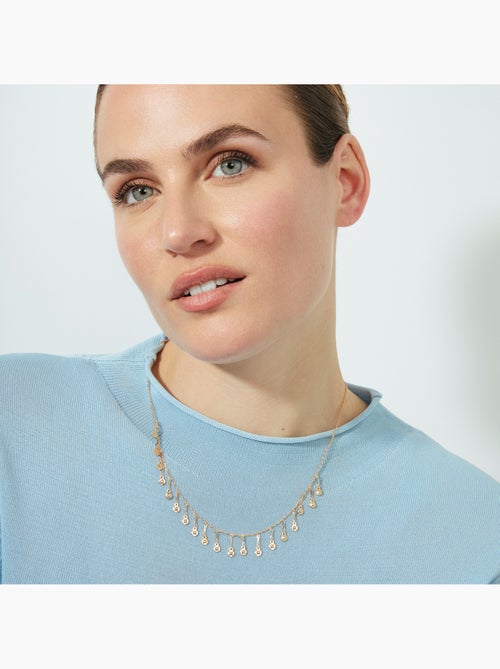 Collier Luxenter en zircone brillante avec finition en or rose 18 carats - Yaferth - Kiabi Collier Luxenter en zircone brillante avec finition en or rose 18 carats - Yaferth - Kiabi