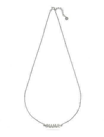 Collier Luxenter en zircone brillante avec finition en rhodium - Mamá