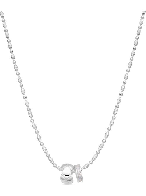 Collier Luxenter en zircone brillante, finition argentée - Laino - Kiabi Collier Luxenter en zircone brillante, finition argentée - Laino - Kiabi