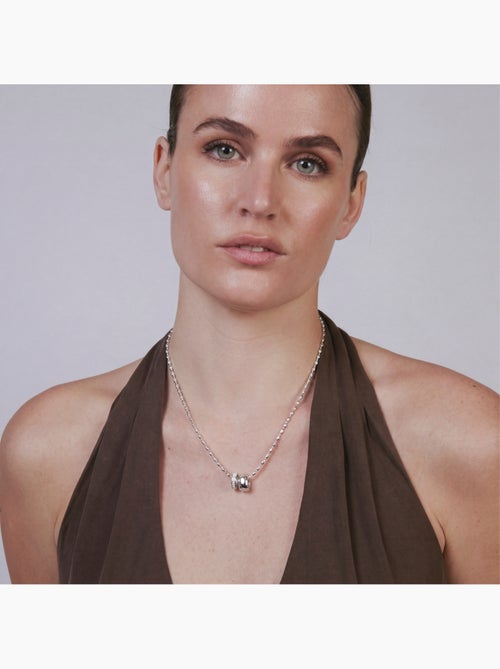 Collier Luxenter en zircone brillante, finition argentée - Laino - Kiabi Collier Luxenter en zircone brillante, finition argentée - Laino - Kiabi