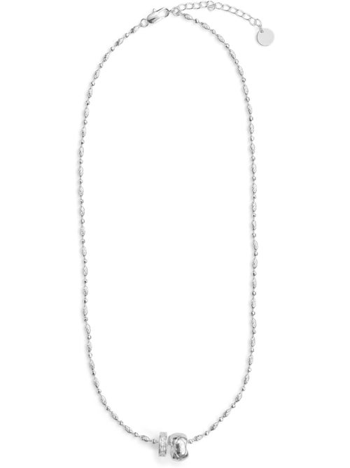 Collier Luxenter en zircone brillante, finition argentée - Laino - Kiabi Collier Luxenter en zircone brillante, finition argentée - Laino - Kiabi