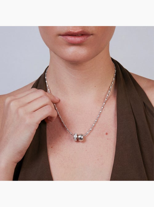 Collier Luxenter en zircone brillante, finition argentée - Laino - Kiabi Collier Luxenter en zircone brillante, finition argentée - Laino - Kiabi