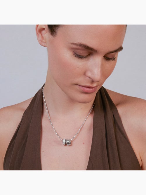 Collier Luxenter en zircone brillante, finition argentée - Laino - Kiabi Collier Luxenter en zircone brillante, finition argentée - Laino - Kiabi