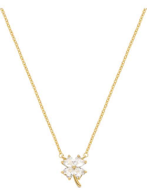 Collier Luxenter en zircone brillante, finition or jaune 18 carats - Trak - Kiabi Collier Luxenter en zircone brillante, finition or jaune 18 carats - Trak - Kiabi