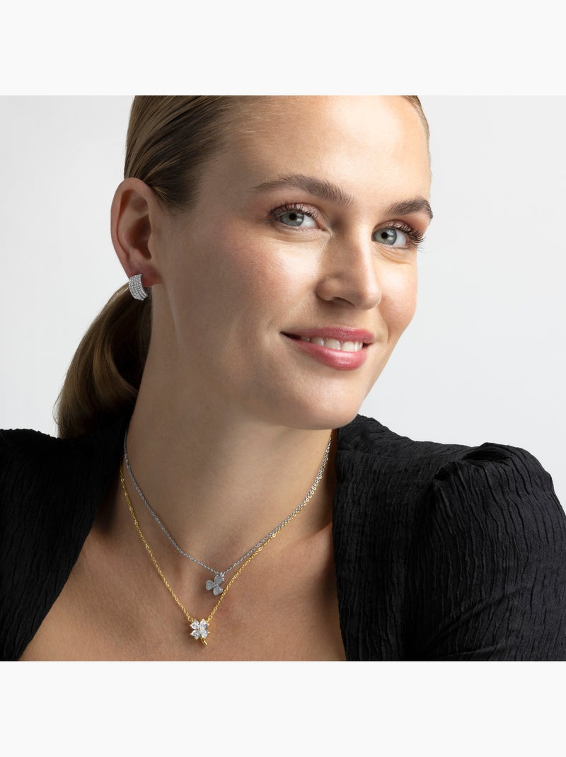 Collier Luxenter en zircone brillante, finition or jaune 18 carats - Trak Argent - Kiabi