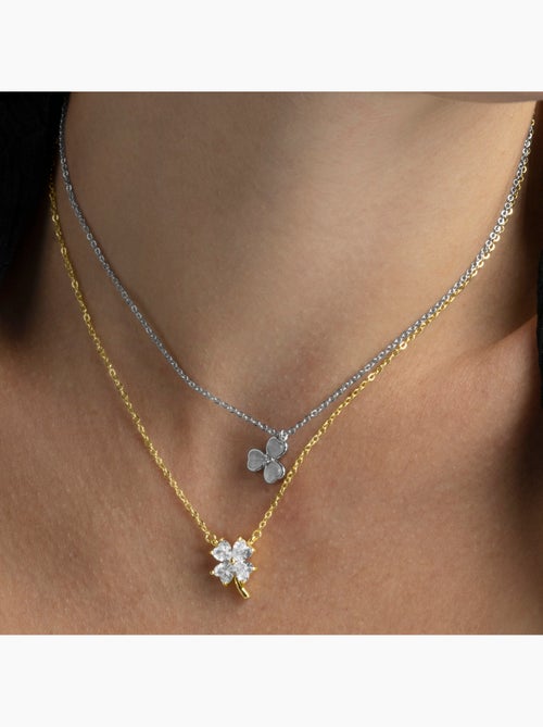 Collier Luxenter en zircone brillante, finition or jaune 18 carats - Trak - Kiabi Collier Luxenter en zircone brillante, finition or jaune 18 carats - Trak - Kiabi