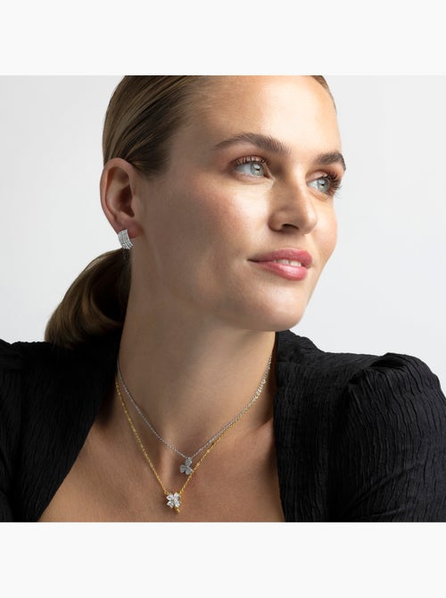 Collier Luxenter en zircone brillante, finition or jaune 18 carats - Trak - Kiabi Collier Luxenter en zircone brillante, finition or jaune 18 carats - Trak - Kiabi