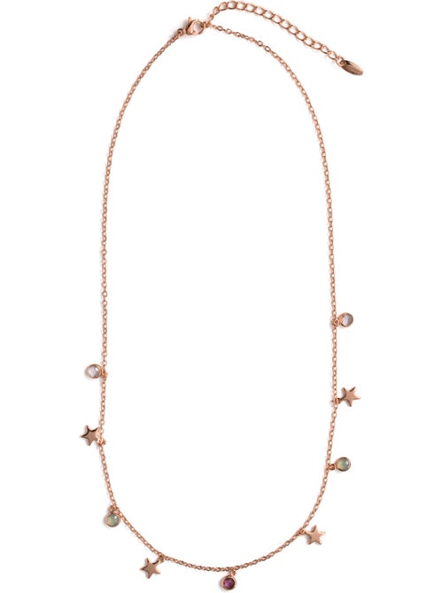 Collier Luxenter en zircone multicolore avec finition en or rose 18 carats - Varwi - Kiabi Collier Luxenter en zircone multicolore avec finition en or rose 18 carats - Varwi - Kiabi