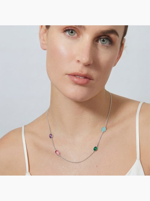 Collier Luxenter en zircone multicolore avec finition en rhodium - Nodiya - Kiabi Collier Luxenter en zircone multicolore avec finition en rhodium - Nodiya - Kiabi