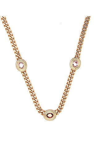 Collier Luxenter en zircone rose et finition et plaqué or 18k - Rinlin