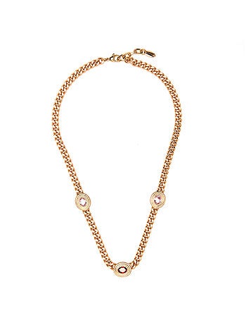 Collier Luxenter en zircone rose et finition et plaqué or 18k - Rinlin
