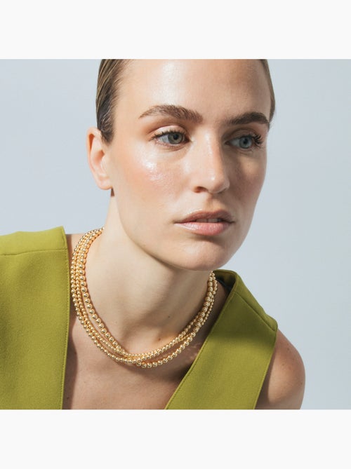 Collier Luxenter et plaqué or 18k - Bielzu - Kiabi Collier Luxenter et plaqué or 18k - Bielzu - Kiabi
