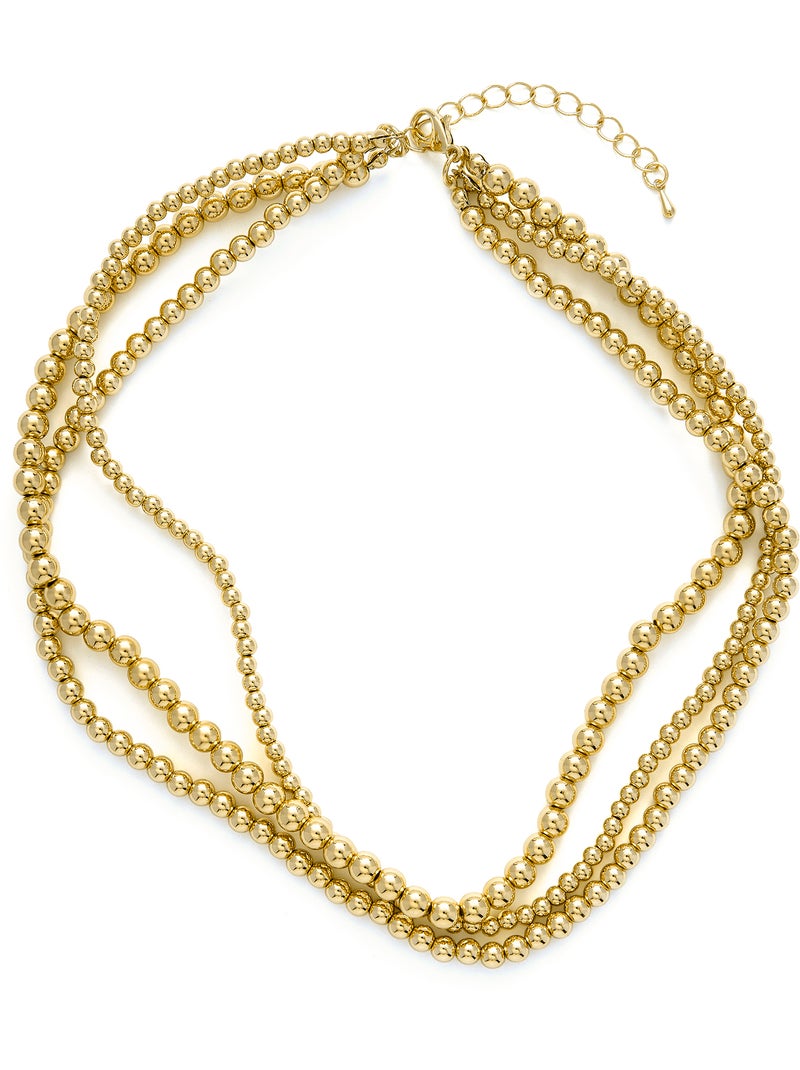 Collier Luxenter et plaqué or 18k - Bielzu Jaune - Kiabi
