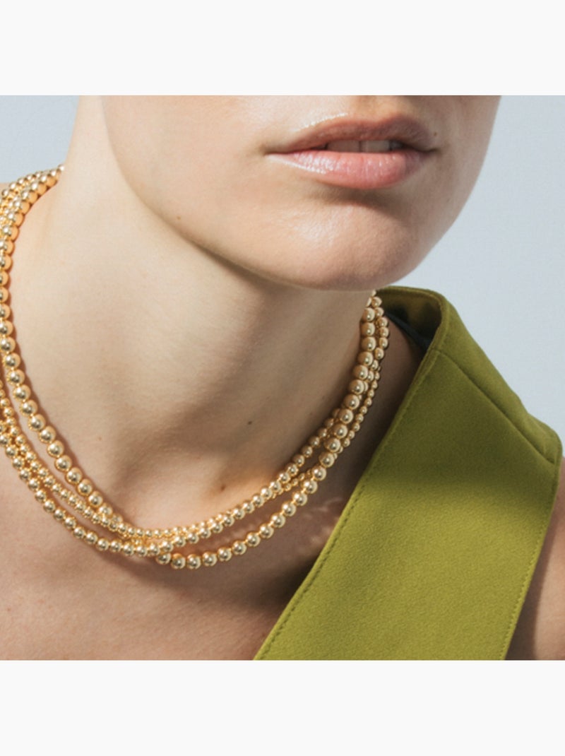 Collier Luxenter et plaqué or 18k - Bielzu Jaune - Kiabi