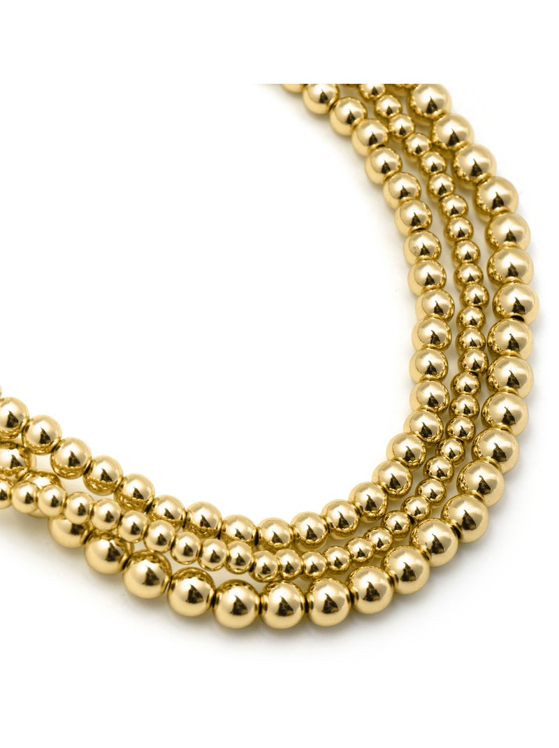 Collier Luxenter et plaqué or 18k - Bielzu Jaune - Kiabi