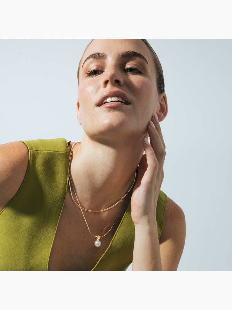 Collier Luxenter et plaqué or 18k - Cerya Jaune - Kiabi