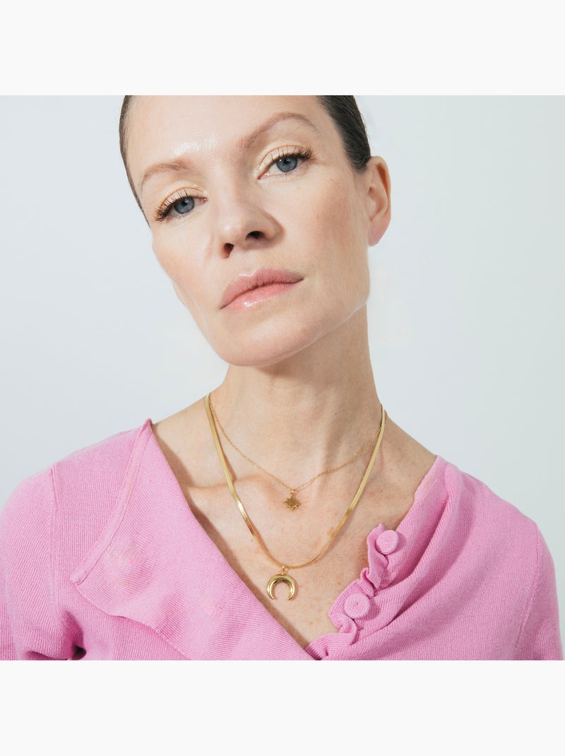 Collier Luxenter et plaqué or 18k - Fada Doré/or - Kiabi