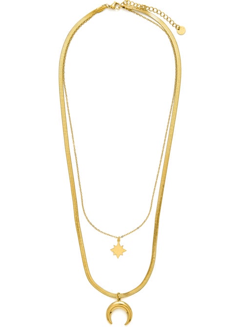 Collier Luxenter et plaqué or 18k - Fada - Kiabi