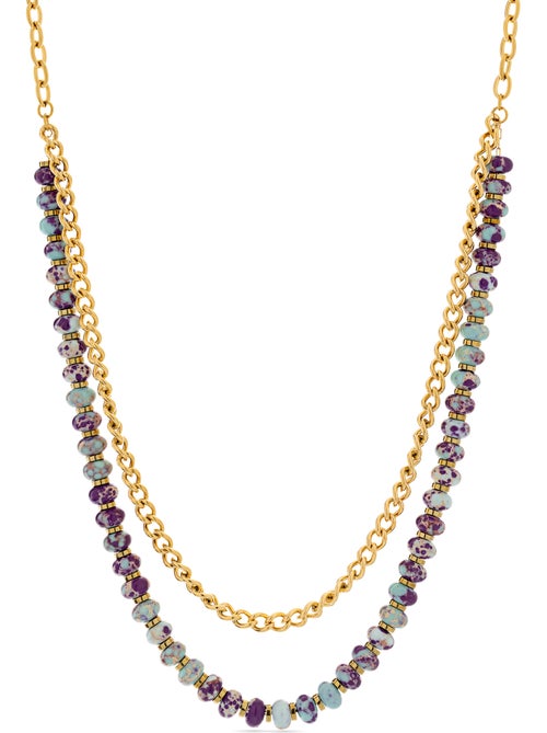 Collier Luxenter et plaqué or 18k - Hidao - Kiabi