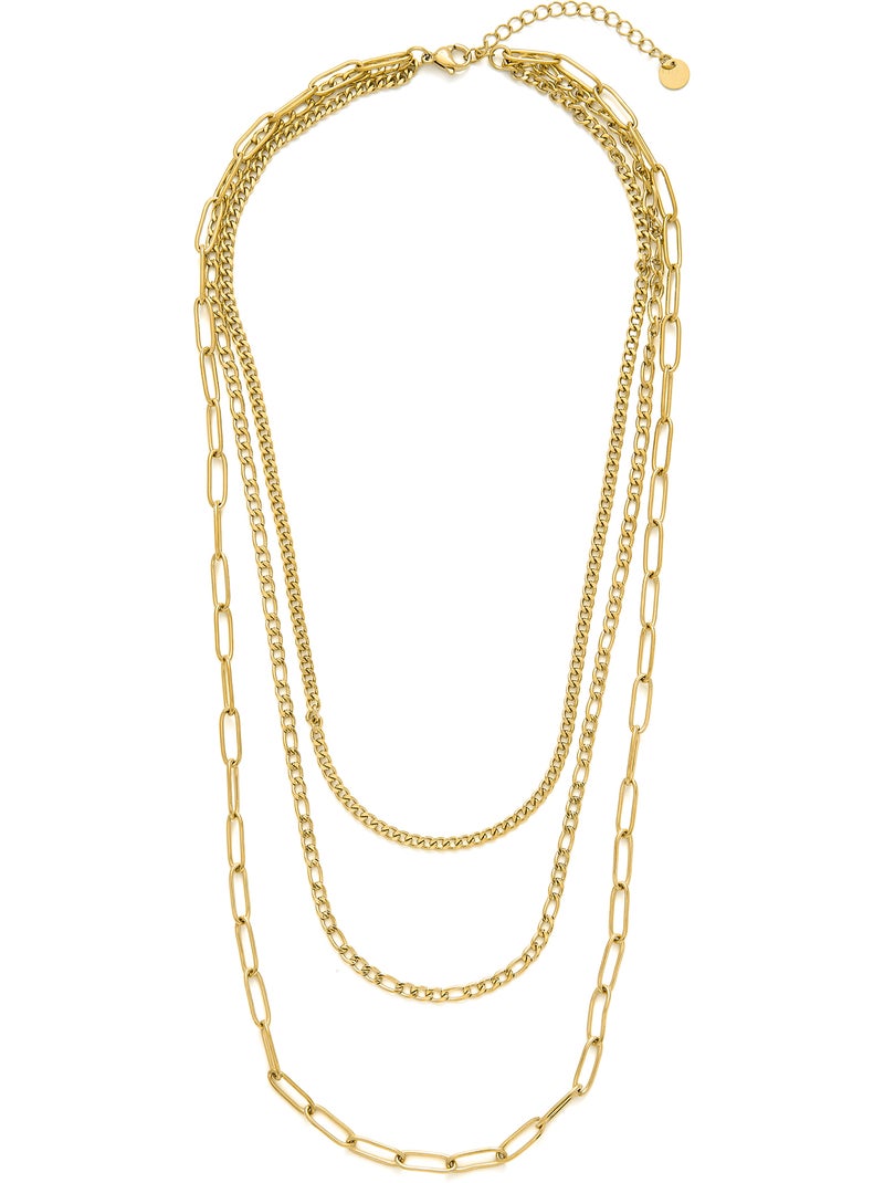 Collier Luxenter et plaqué or 18k - Korvia Doré/or - Kiabi