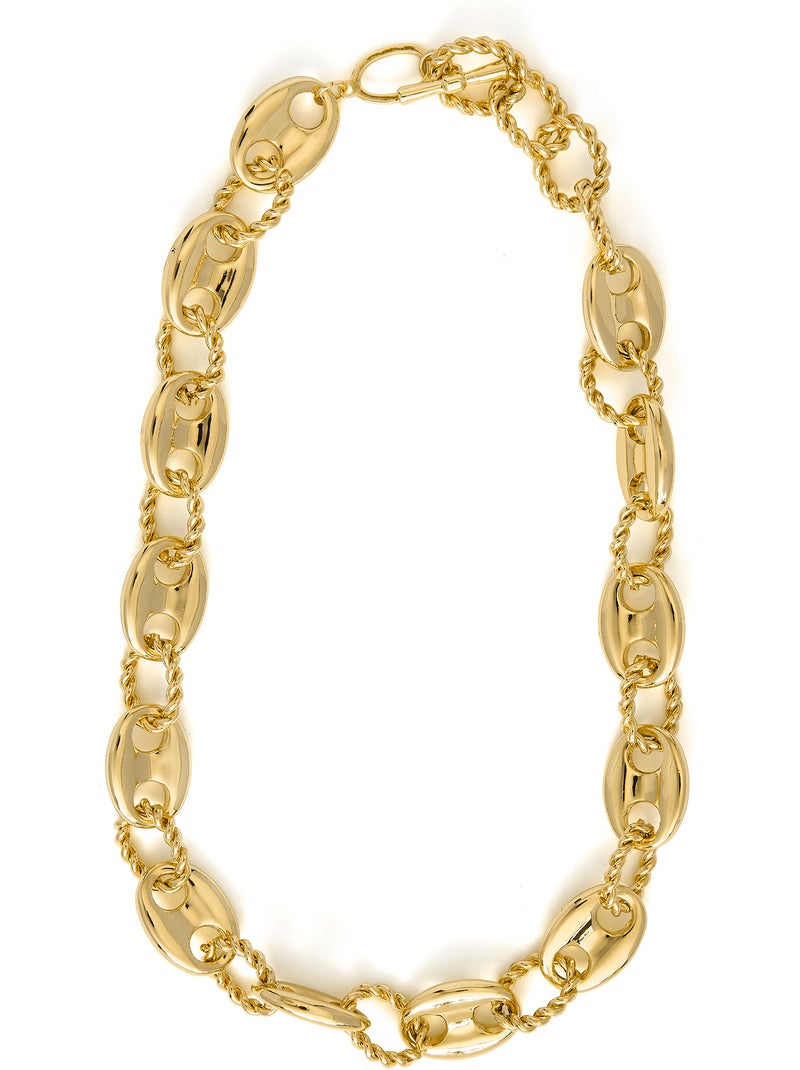 Collier Luxenter et plaqué or 18k - Laroth Jaune - Kiabi