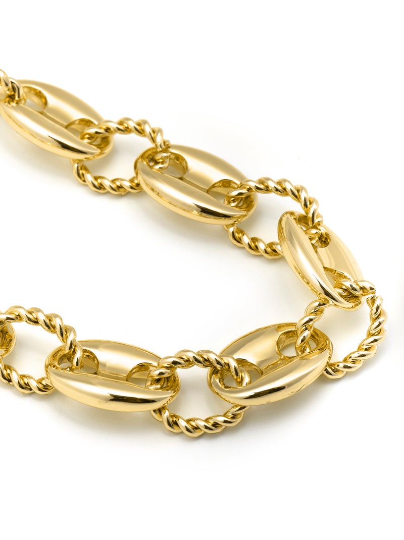 Collier Luxenter et plaqué or 18k - Laroth Jaune - Kiabi