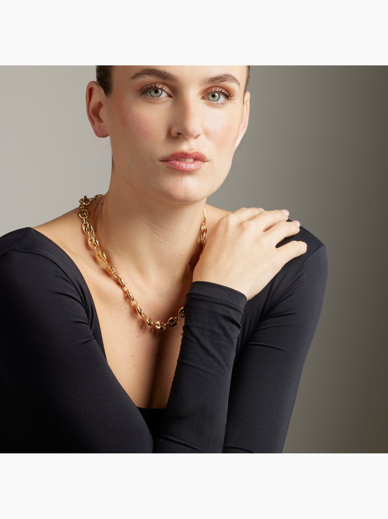 Collier Luxenter et plaqué or 18k - Midyu Noir - Kiabi