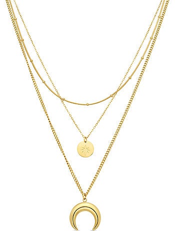 Collier Luxenter et plaqué or 18k - Salsu