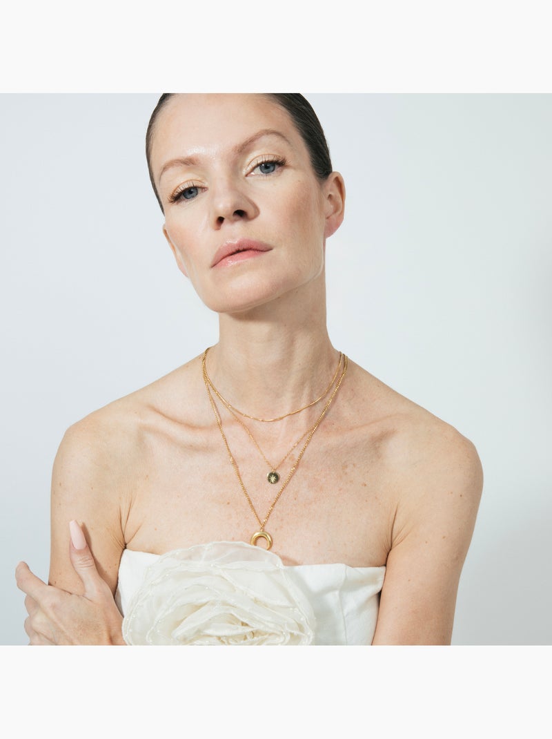 Collier Luxenter et plaqué or 18k - Salsu Doré/or - Kiabi