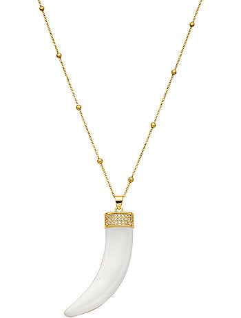 Collier Luxenter finition argent et laqué blanc - Arhew