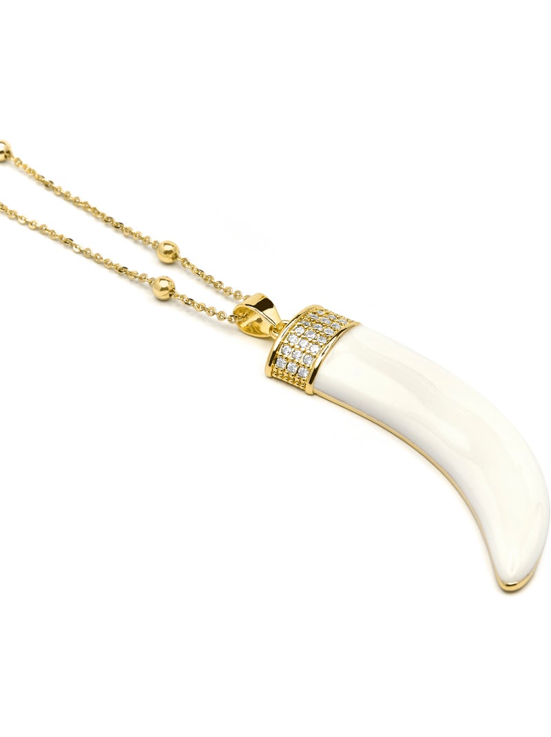 Collier Luxenter finition argent et laqué blanc - Arhew Argent - Kiabi