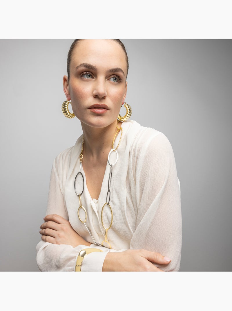 Collier Luxenter finition or jaune 18 carats - Lingi Multicolore - Kiabi