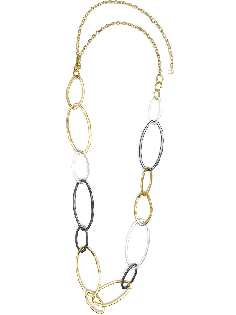 Collier Luxenter finition or jaune 18 carats - Lingi Multicolore - Kiabi