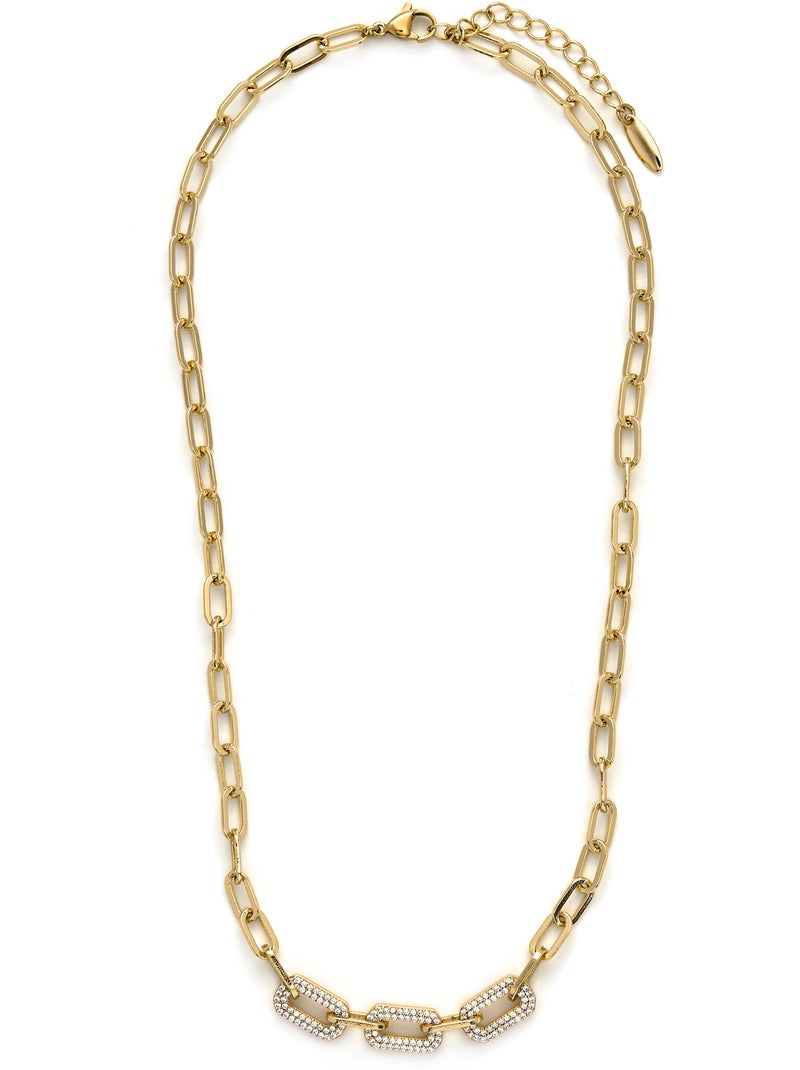 Collier Luxenter finition or jaune 18 carats - Nelith Doré/or - Kiabi