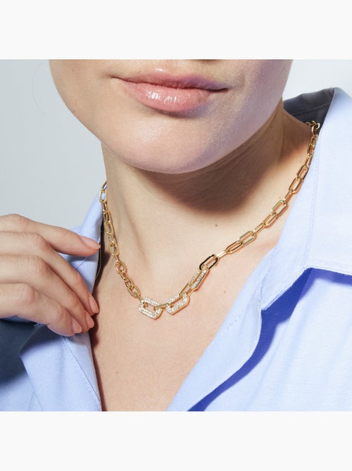 Collier Luxenter finition or jaune 18 carats - Nelith - Kiabi Collier Luxenter finition or jaune 18 carats - Nelith - Kiabi