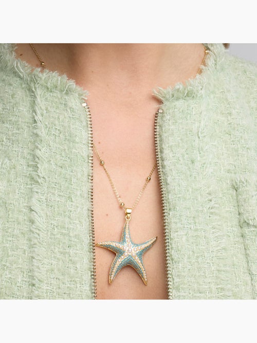 Collier Luxenter finition or jaune 18 carats et perle blanche - Ruko - Kiabi Collier Luxenter finition or jaune 18 carats et perle blanche - Ruko - Kiabi