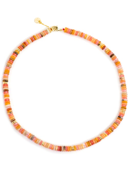 Collier Luxenter finition or jaune 18 carats et pierre naturelle multicolore - Onisu - Kiabi Collier Luxenter finition or jaune 18 carats et pierre naturelle multicolore - Onisu - Kiabi