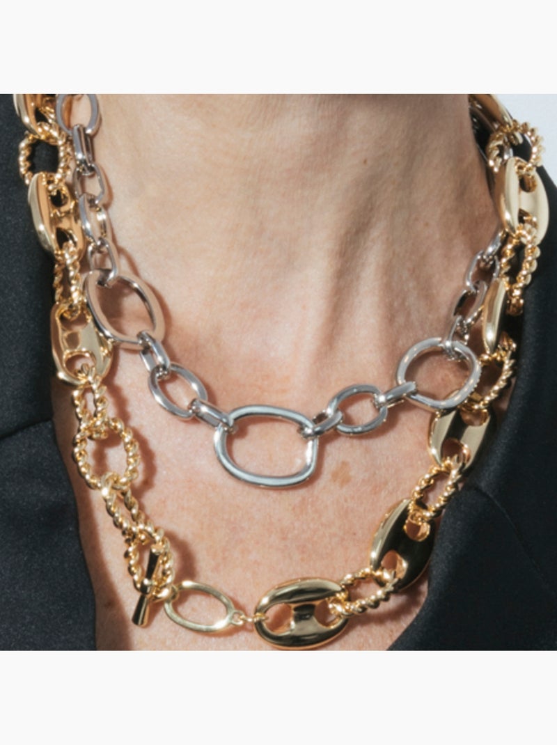 Collier Luxenter finition rhodium - Danli Gris - Kiabi