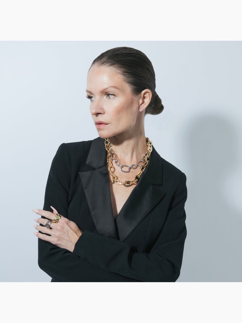 Collier Luxenter finition rhodium - Danli Gris - Kiabi