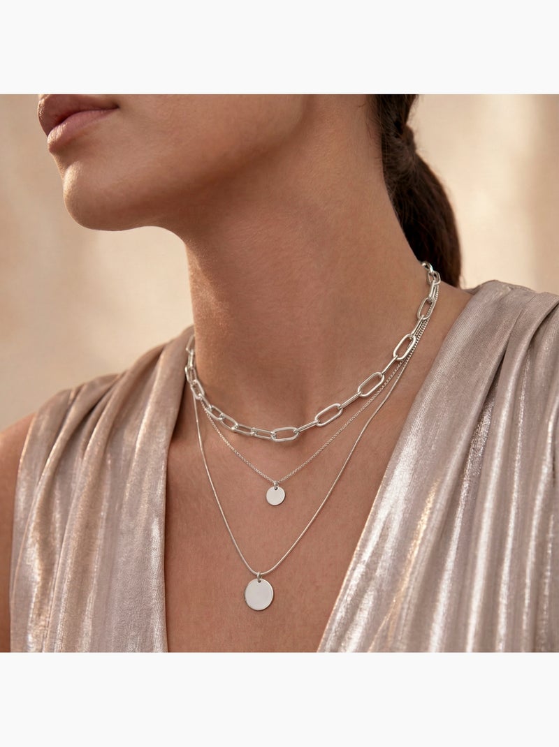Collier Luxenter finition rhodium - Hanoi Argent - Kiabi