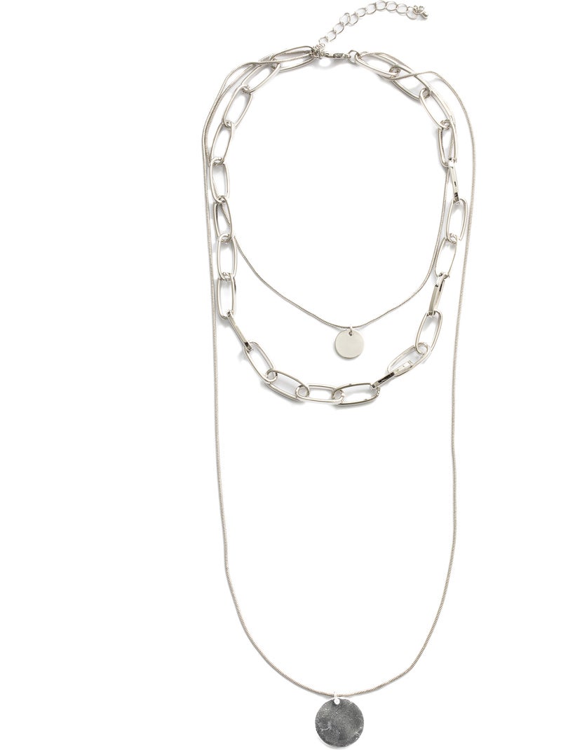 Collier Luxenter finition rhodium - Hanoi Argent - Kiabi